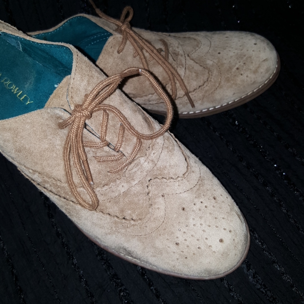 Cynthia Rowley leather wingtip loafers shoes